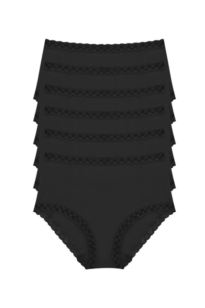 Buy Bliss Full Brief 6-Pack in Black Online Black