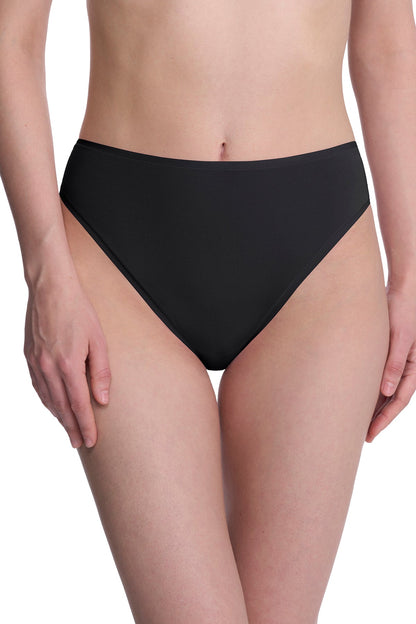 Bliss Bare Cotton High Cut Brief 3-Pack Black/Black/Café