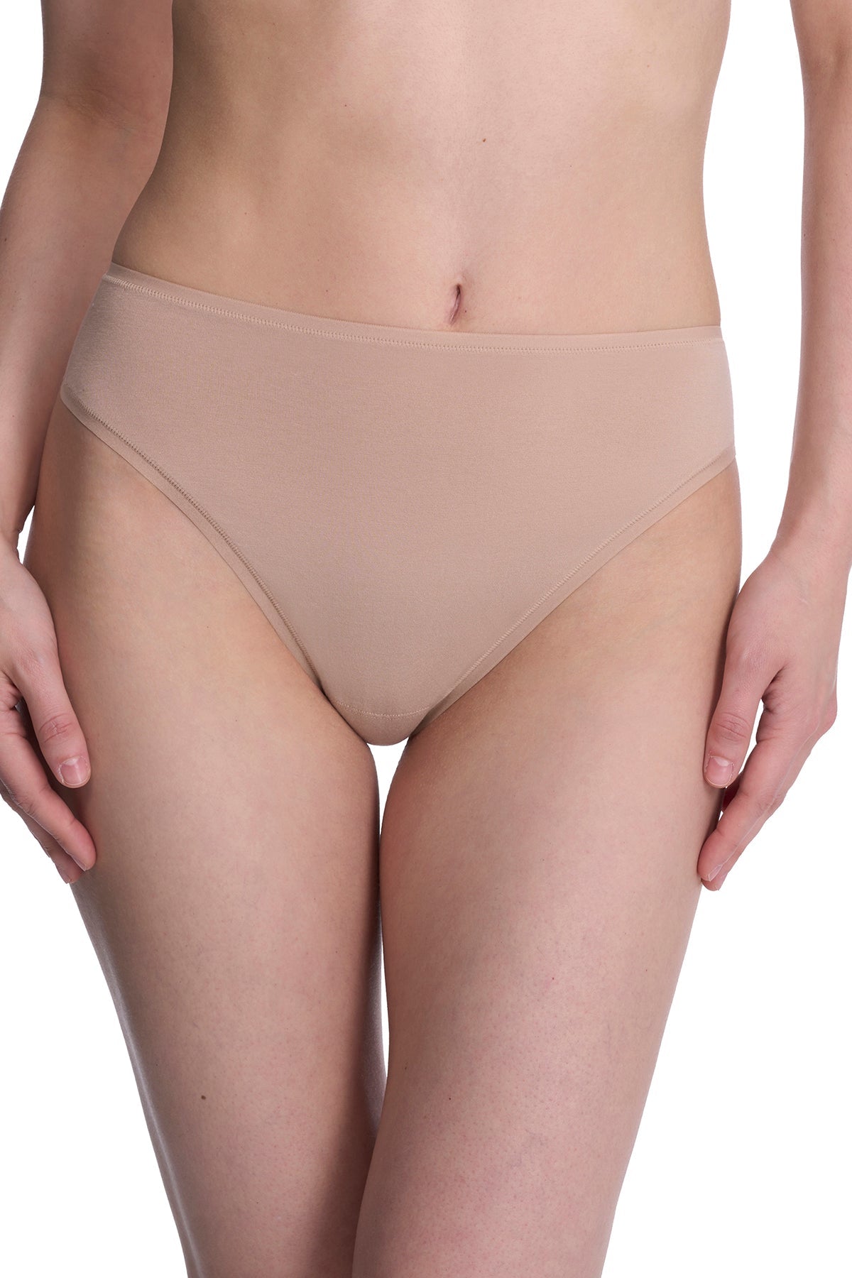 Bliss Bare Cotton High Cut Brief 3-Pack Café