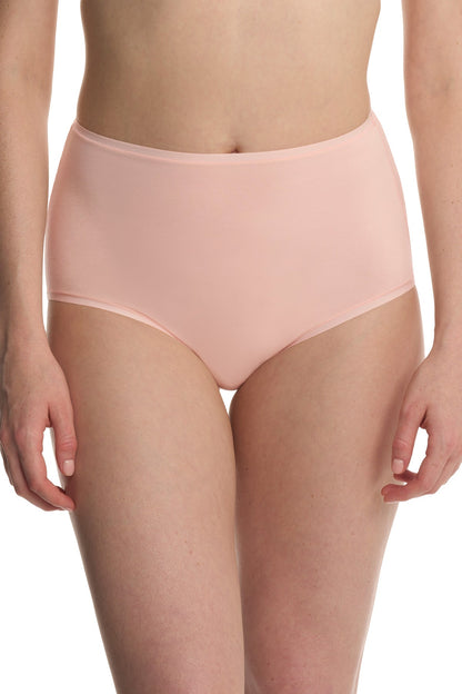 Bliss Bare Cotton High Waist Brief 3-Pack Lt Grey Heather/Buff/Peach Whip