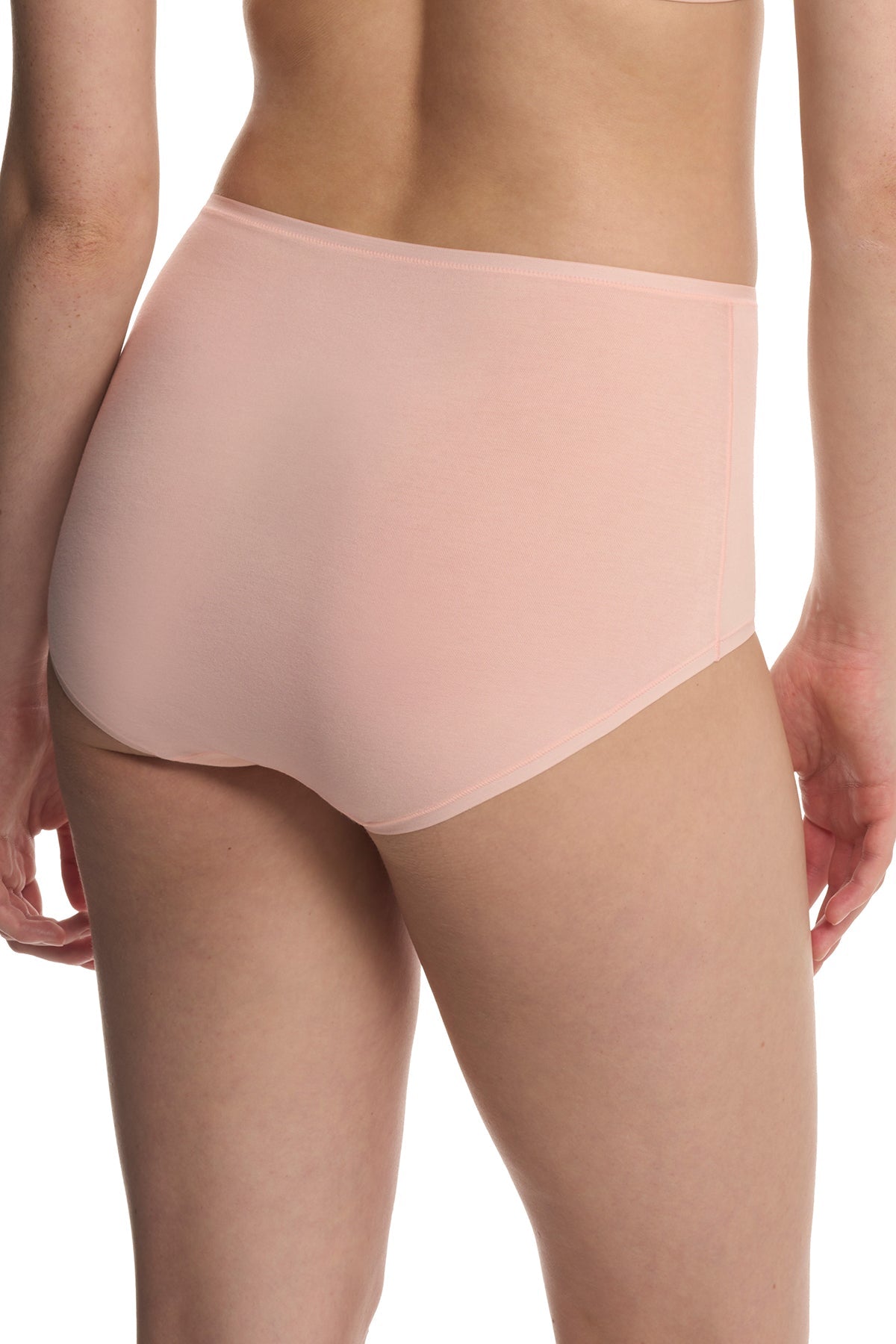 Bliss Bare Cotton High Waist Brief 3-Pack Lt Grey Heather/Buff/Peach Whip