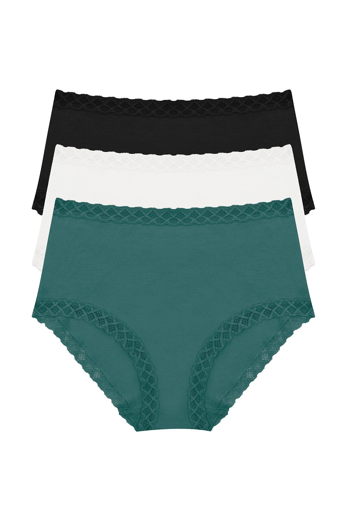 Bliss Full Brief 3-Pack Aspen Green/Coconut/Black