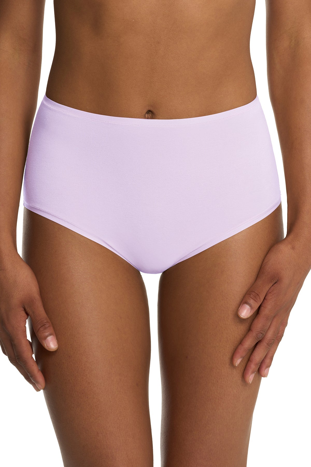 Bliss Bare Cotton High Waist Brief 3-Pack Cloud Green/Pale Purple/Café