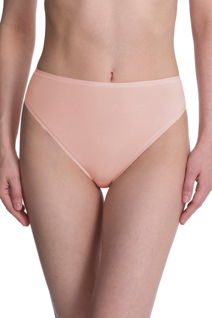 Bliss Bare Cotton High Cut Brief 3-Pack Potpourri/Café/Black