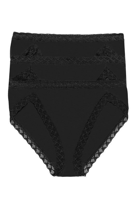 Buy Bliss French Cut Brief 3 Pack - Black in Black Online Black