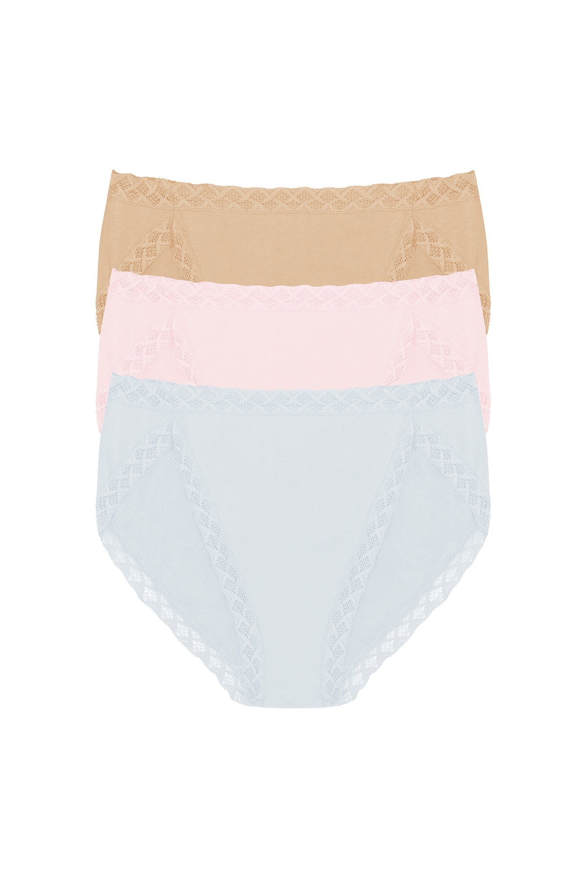 Bliss French Cut Brief 3-Pack Quarry/Pink Sky/Café