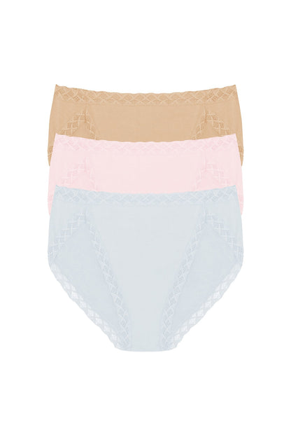 Bliss French Cut Brief 3-Pack Quarry/Pink Sky/Café
