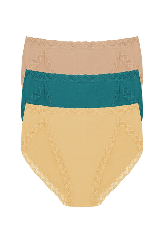 Bliss French Cut Brief 3-Pack Golden/Dragonfly/Café