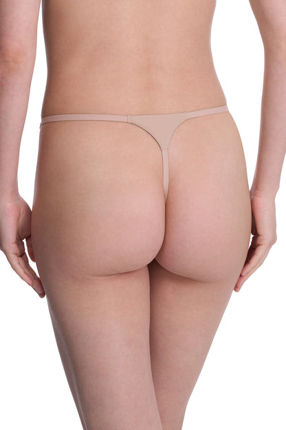Verge Adjustable String Thong Café