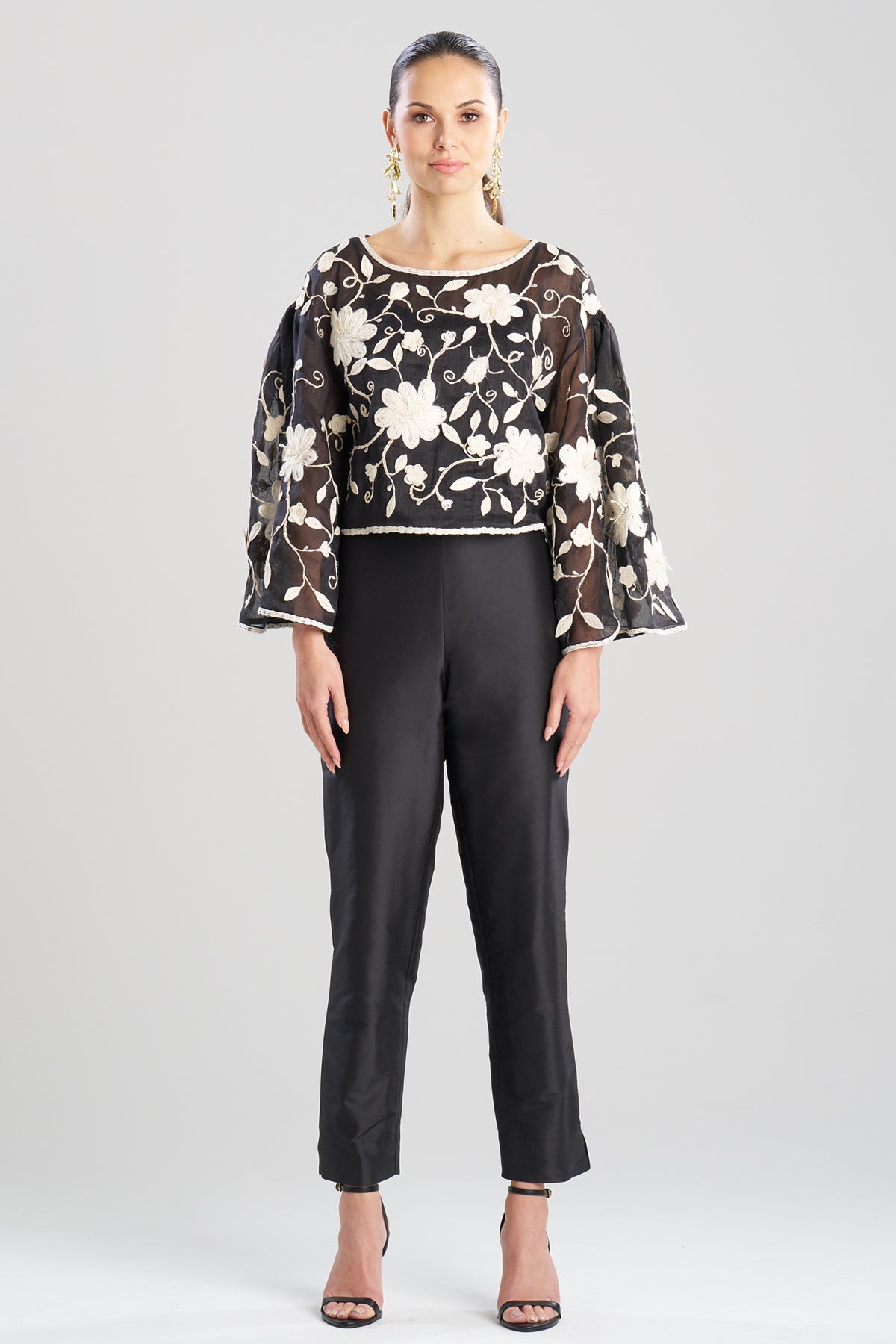 Couture Piña Embellished Top Black