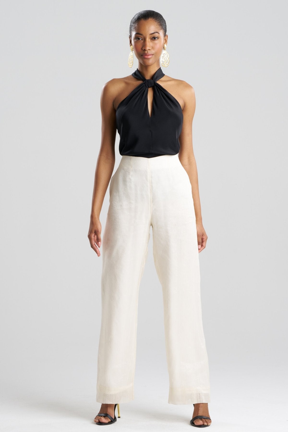 Couture Piña Straight Leg Pants Natural