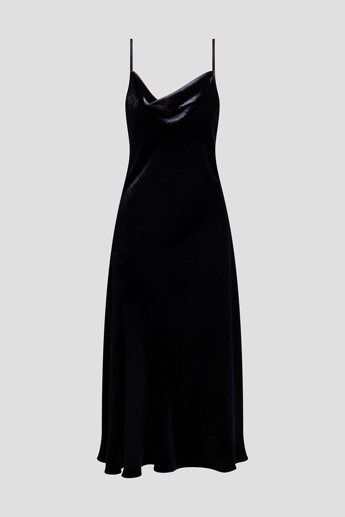 Buy Couture Velvet Silk Slip Dress in Black Online Black