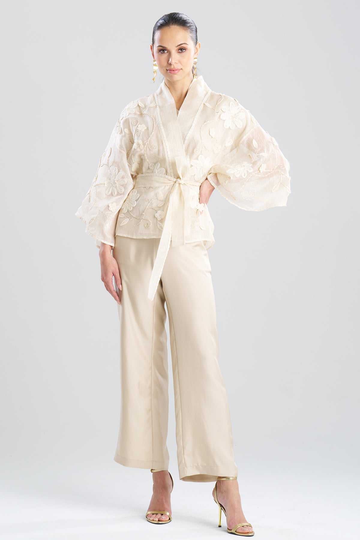 Couture Piña Embellished Jacket Natural