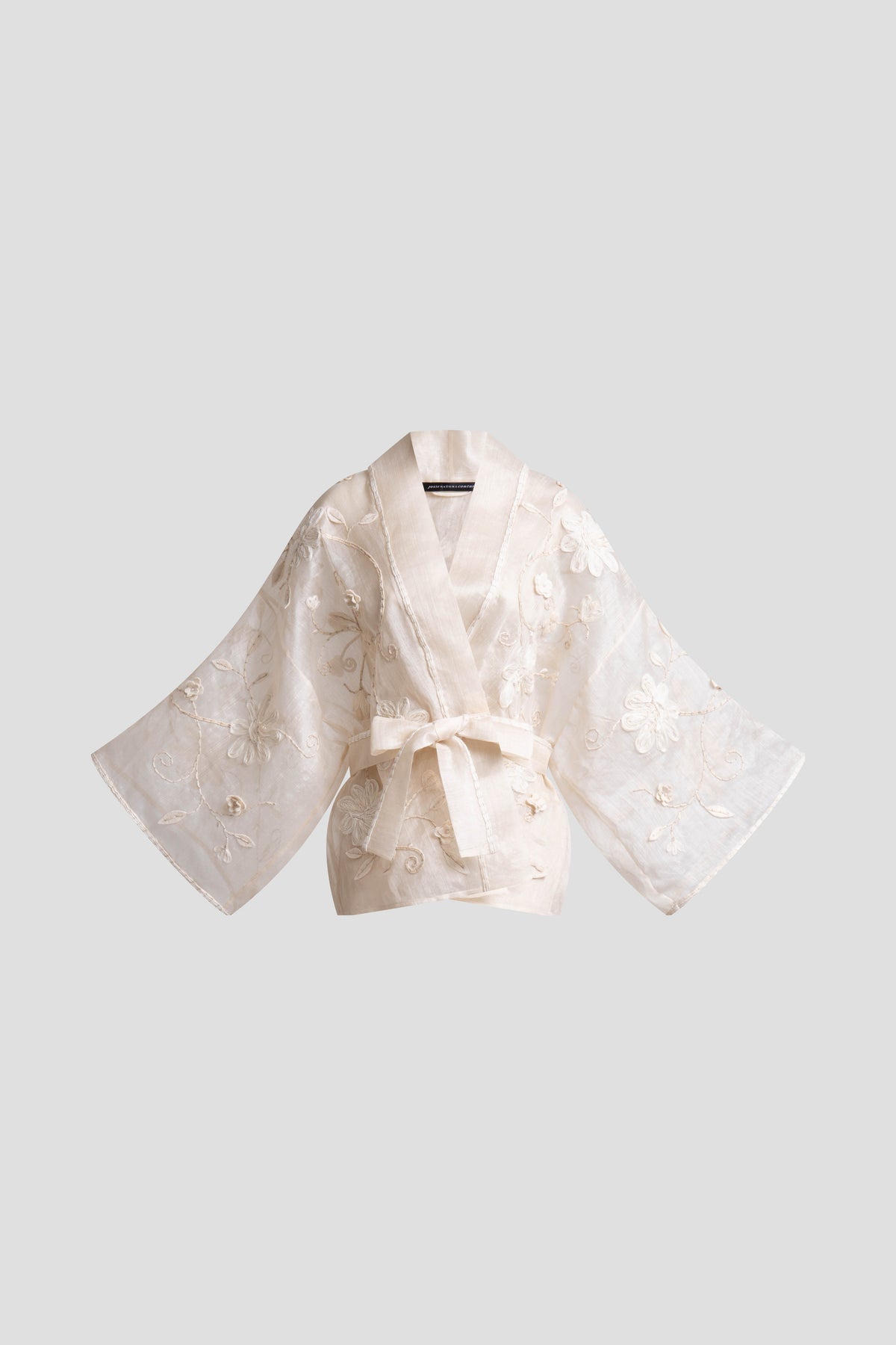 Couture Piña Embellished Jacket Natural
