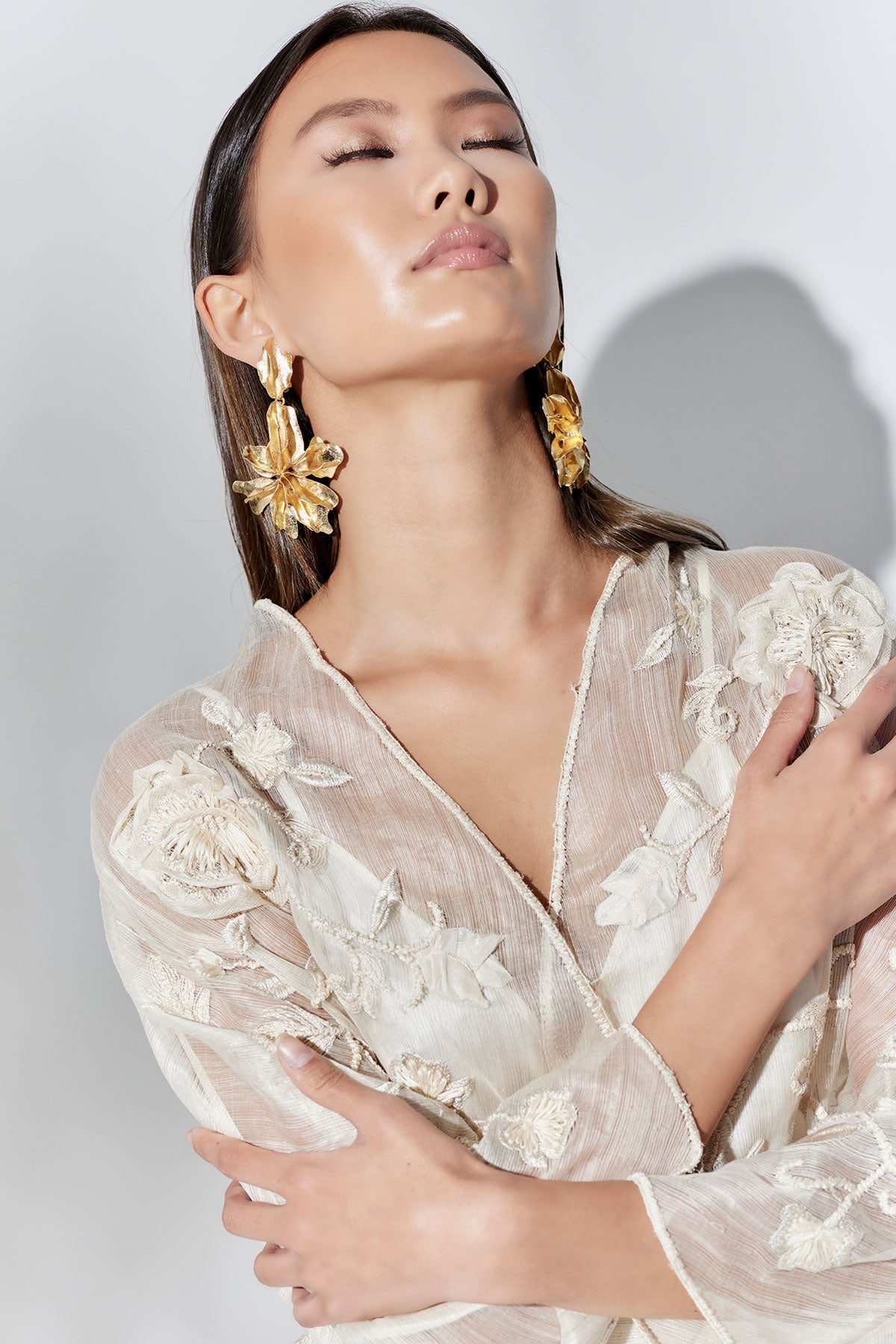 Couture Piña Belted Jacket Natural