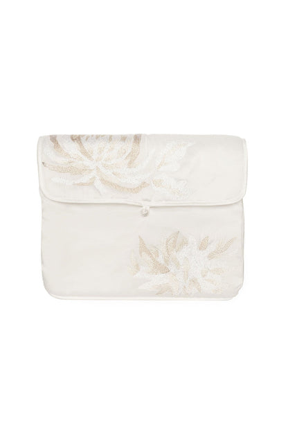 Buy Bridal Embroidery Lingerie Bag in Warm White Online Warm White