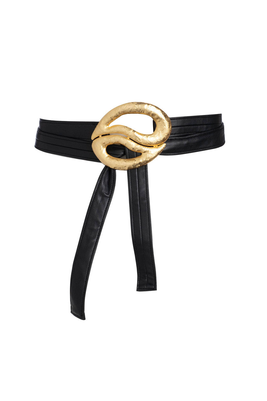 Buy Gold Plated Brass Teardrop Pendant Belt in Gold Online Gold
