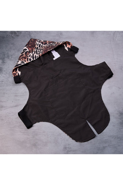 Luxe Leopard Raincoat Chestnut