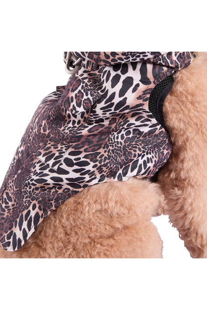 Luxe Leopard Raincoat Chestnut