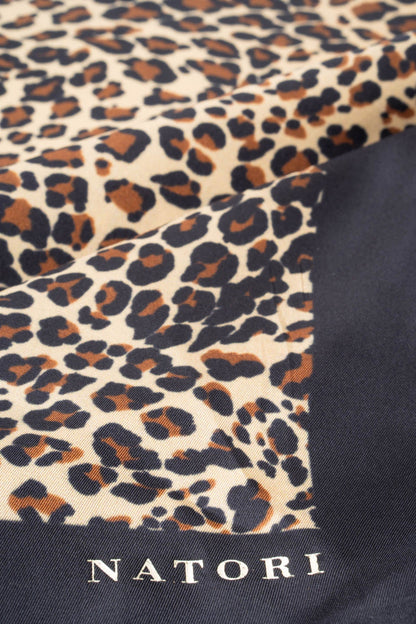 Silk Scarf Jaguar Natural/Black