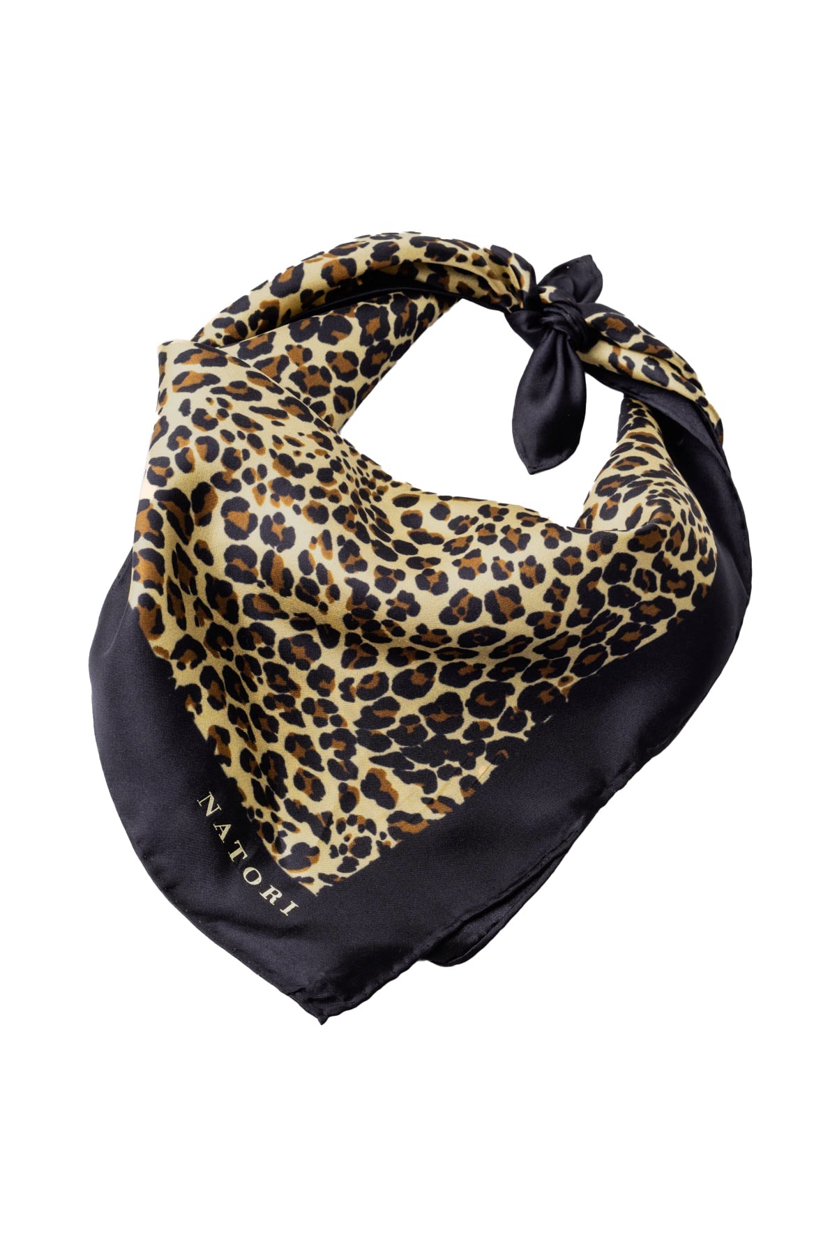 Silk Scarf Jaguar Natural/Black