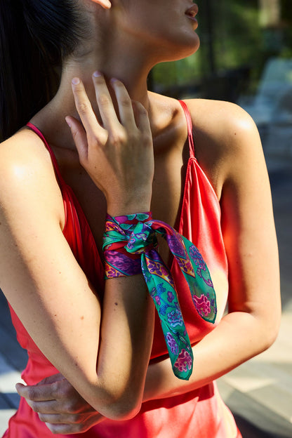 Silk Scarf Ume Multi