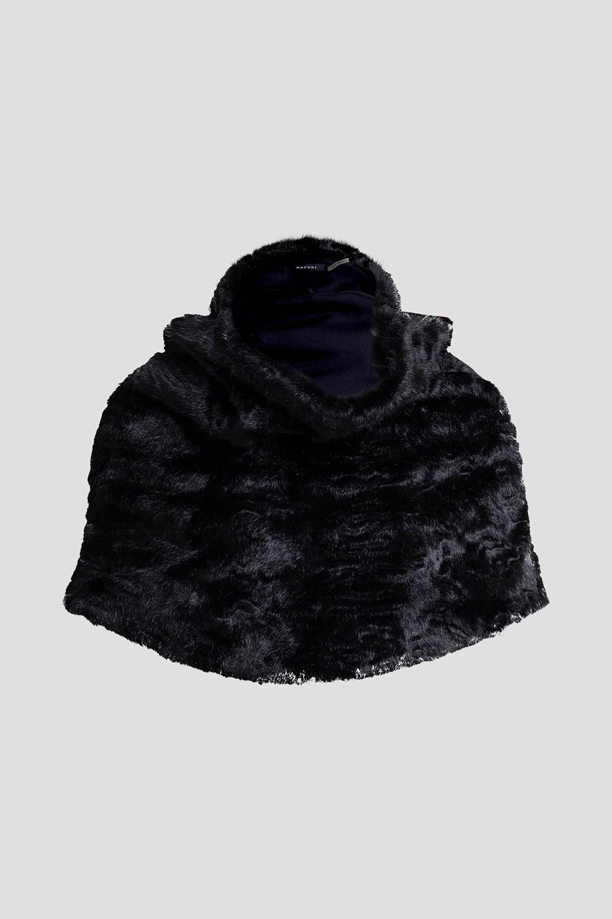 Astrakhan Faux Fur Snood Black
