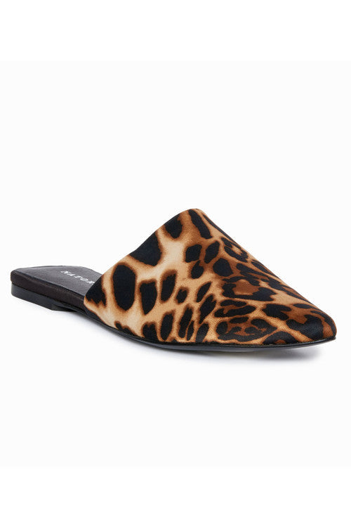 Buy Adore Luxe Leopard Satin Slide in Chestnut Online Chestnut