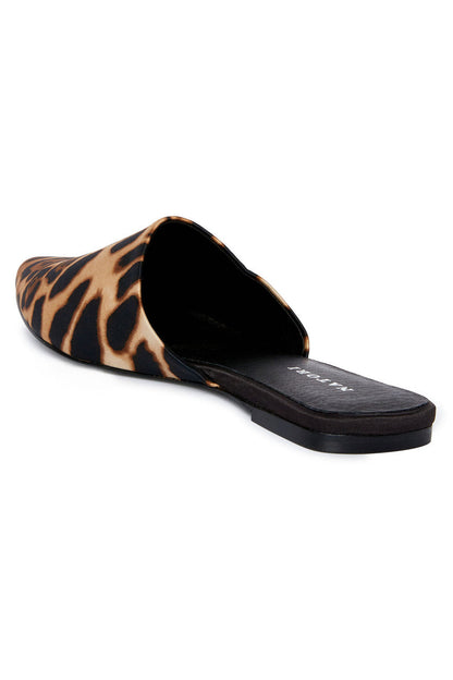 Buy Adore Luxe Leopard Satin Slide in Chestnut Online Chestnut