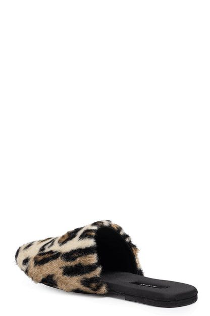 Buy Faux Leopard Fur Slide in Natural Online Natural