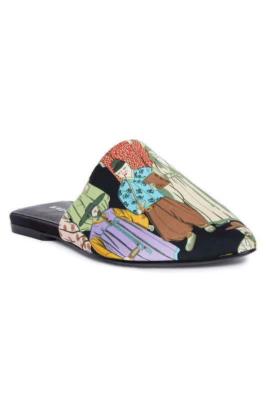 Buy Adore Dynasty Satin Slide in Black Multi Online Black Multi