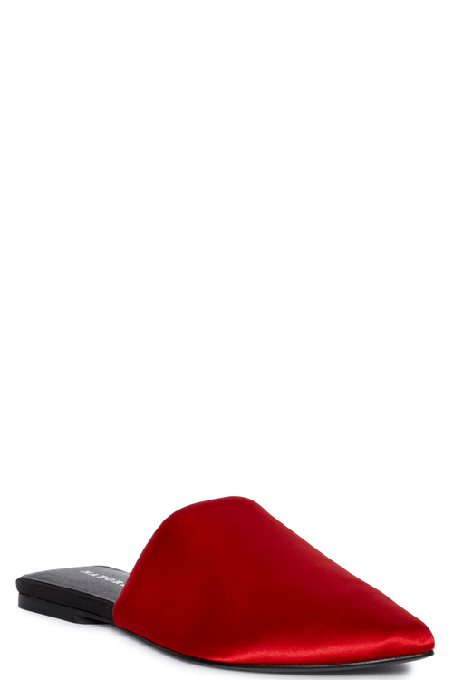 Buy Adore Satin Slide in Red Online Red