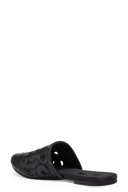Buy Vegan Luxe Lambskin Slide in Black Online Black
