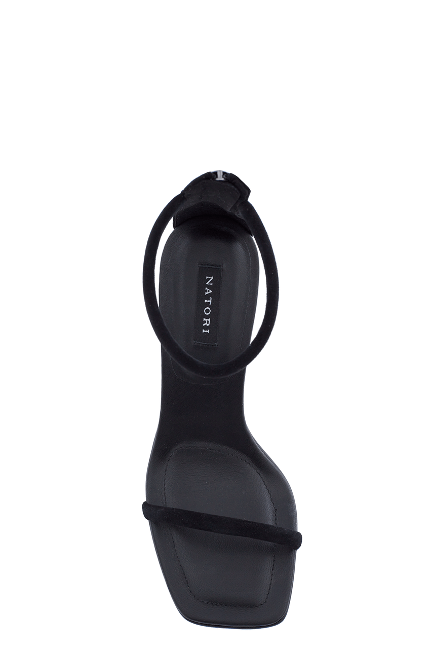 Buy Glow Suede Sandal in Black Suede Online Black Suede