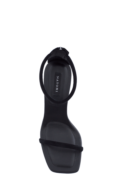 Buy Glow Suede Sandal in Black Suede Online Black Suede
