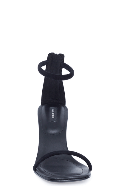 Buy Glow Suede Sandal in Black Suede Online Black Suede