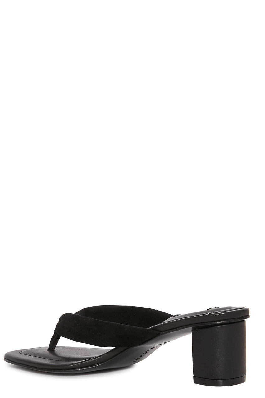 Buy Bay Suede Thong Sandal in Black Online Black