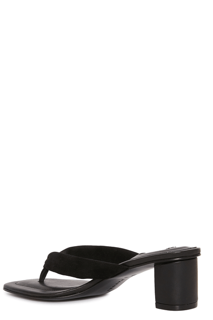 Buy Bay Suede Thong Sandal in Black Online Black