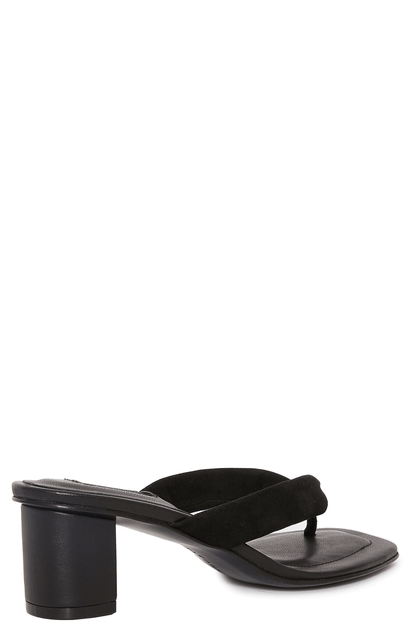 Buy Bay Suede Thong Sandal in Black Online Black