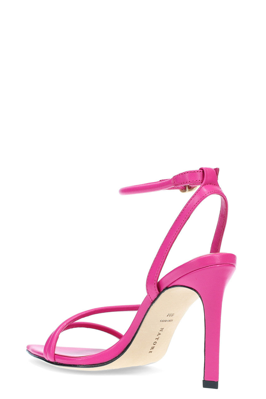 Buy Reiki Nappa Leather Ankle Strap Heel in Dragon Fruit Online Dragon Fruit