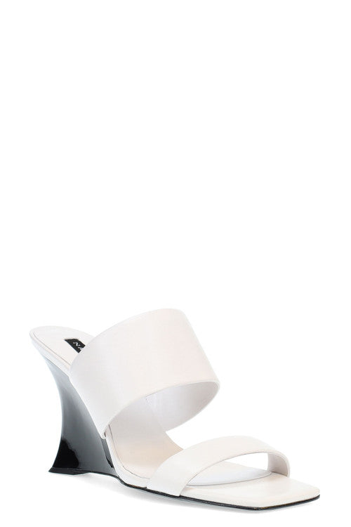 Buy Balli High Wedge Slide Sandals in White Online White