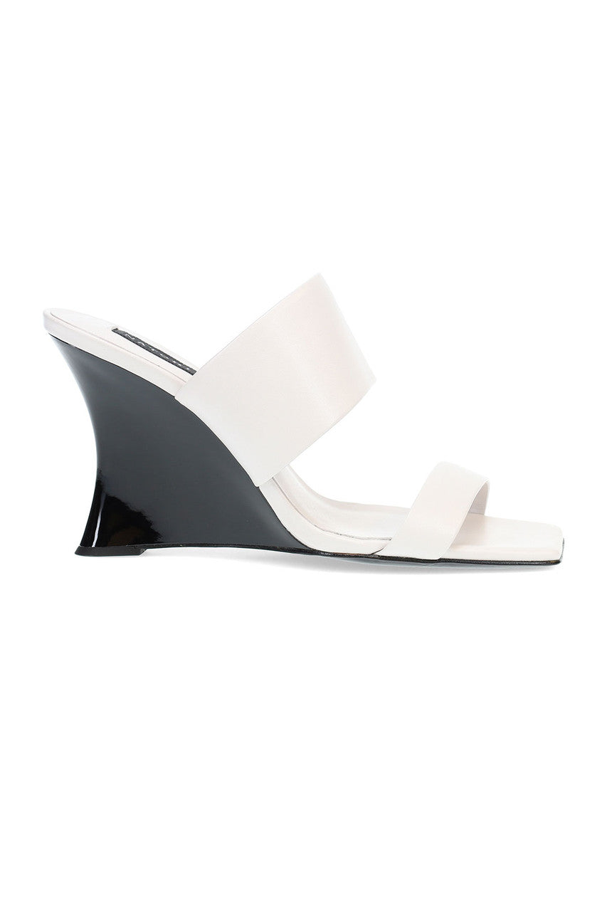 Buy Balli High Wedge Slide Sandals in White Online White