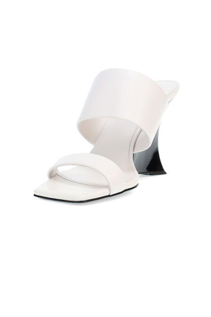 Buy Balli High Wedge Slide Sandals in White Online White