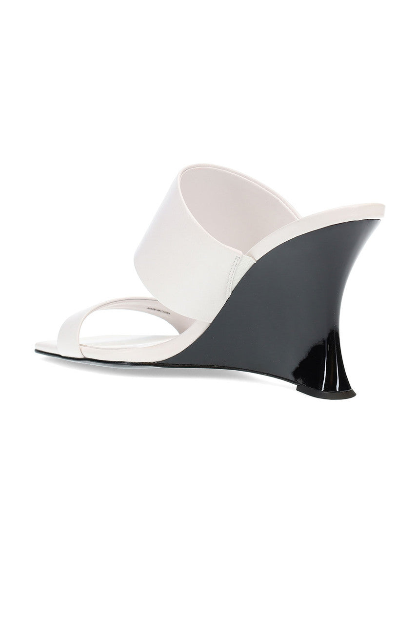 Buy Balli High Wedge Slide Sandals in White Online White