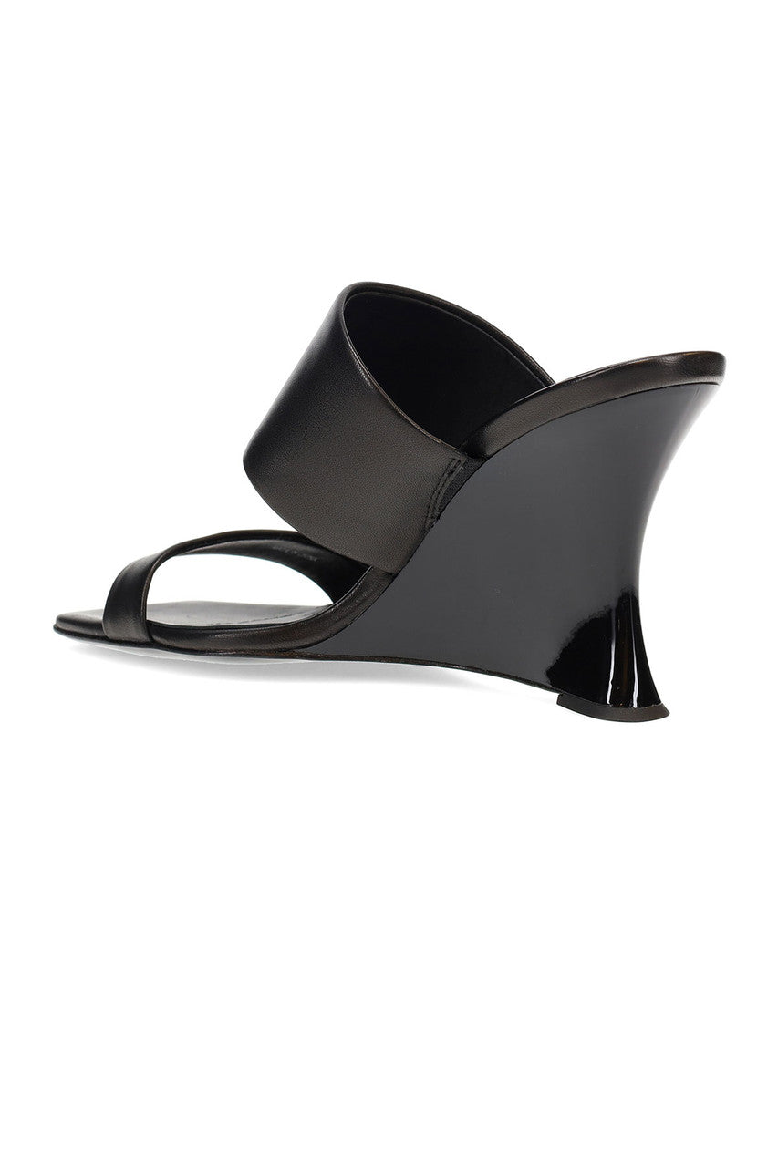 Buy Balli High Wedge Slide Sandals in Black Online Black