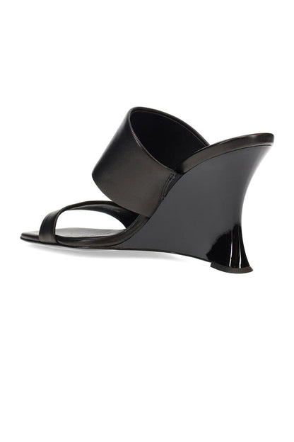 Buy Balli High Wedge Slide Sandals in Black Online Black