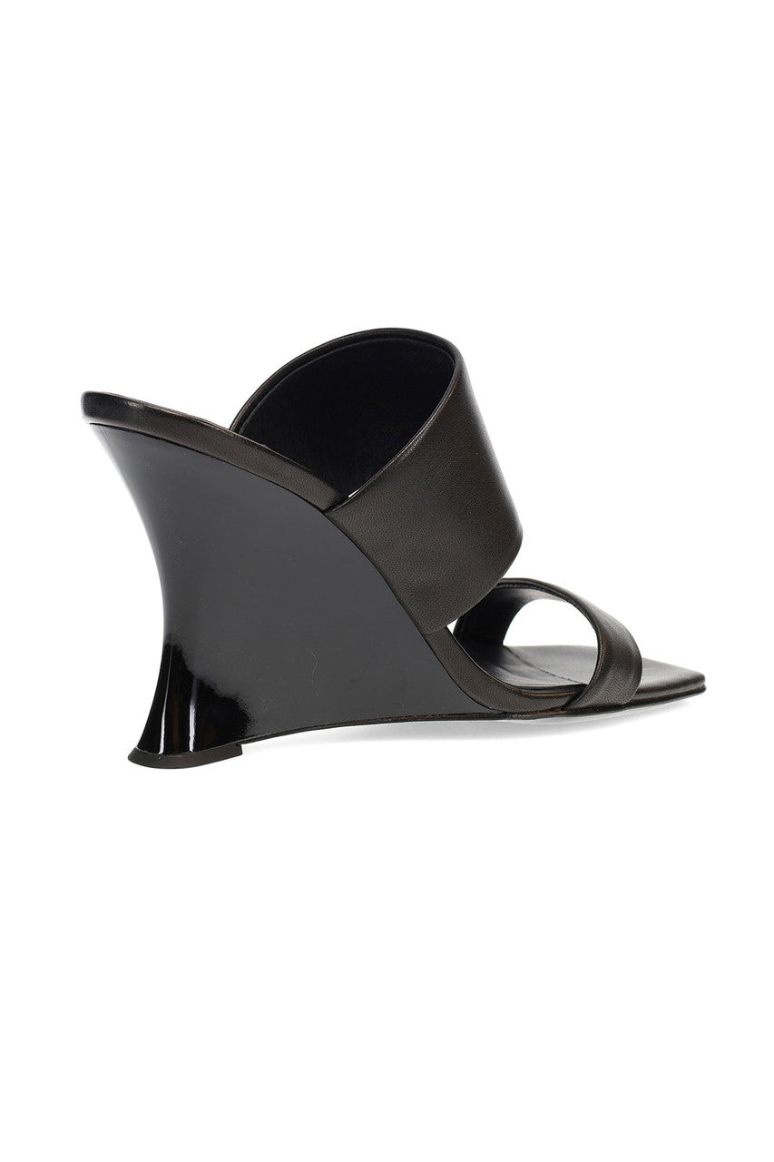 Buy Balli High Wedge Slide Sandals in Black Online Black