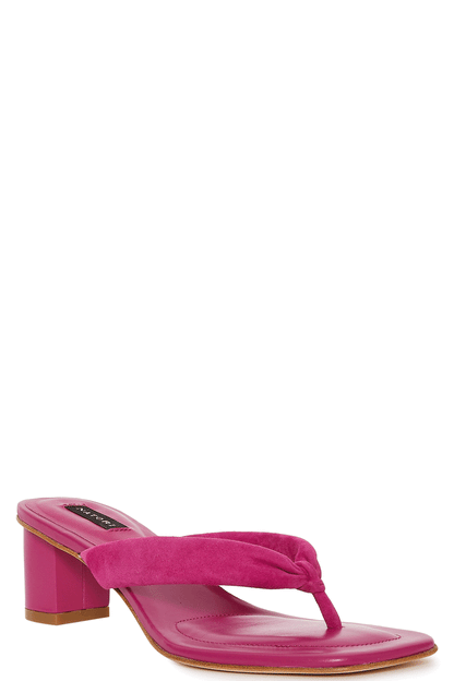 Buy Bay Suede Thong Sandal in Dragonfruit Online Dragonfruit