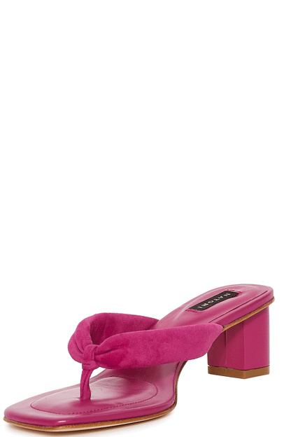 Buy Bay Suede Thong Sandal in Dragonfruit Online Dragonfruit