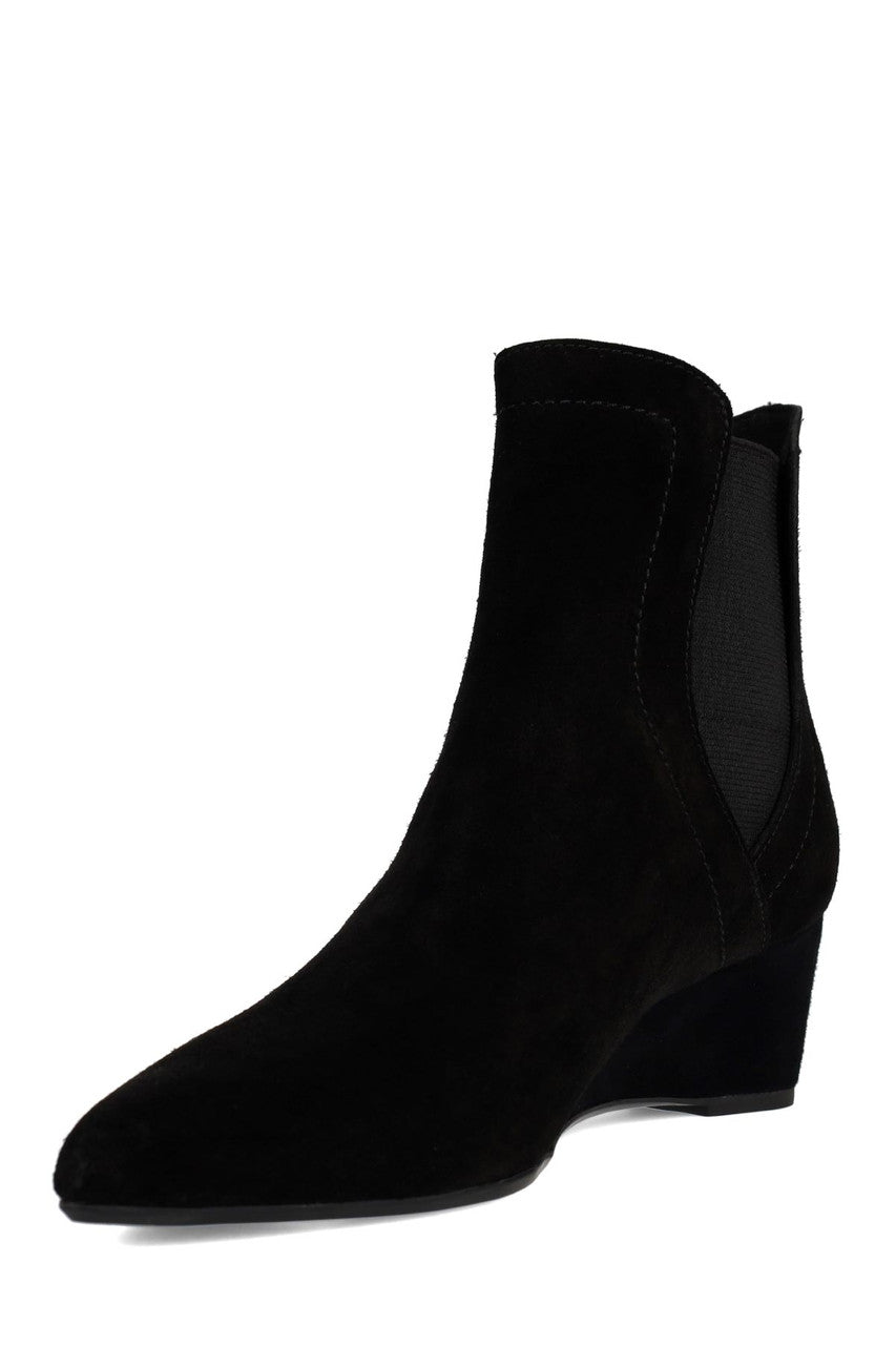 Buy Gaisha-Su Suede Wedge Bootie in Black Online Black